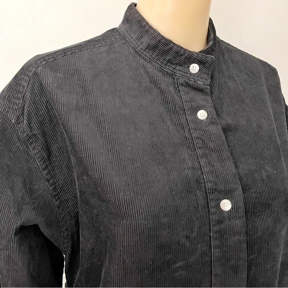 NWT Uniqlo Oversized Black Minimalist Casual Loose Fit Belted Long Sleeves. XS - Picture 7 of 16